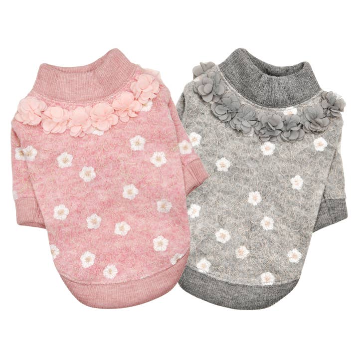 CHEMISE POUR CHIEN PINKAHOLIC LIDIA AVEC DENTELLE FLEURIE pour la vente par Puppia International Inc.