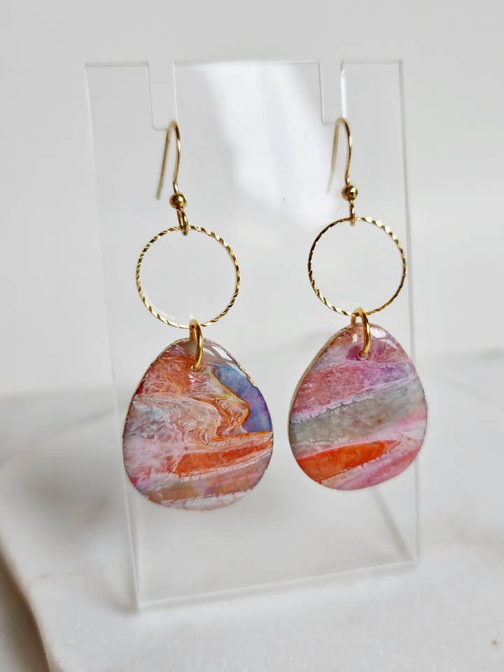Blushing Autumn Stone Alexa Dangles for wholesale by Marbled Maven