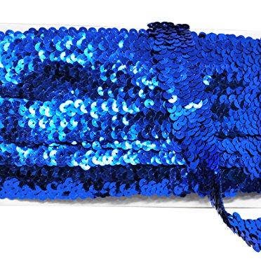 Mandala Crafts – Engroshandel Håndværk forsyninger – Mandala Håndværk Elastisk Paillet, Flad Glitter Stretch Bling Paillette Stof Bånd, Metallisk Applikation Trim Blonder til Kjole Pynt, Pandebånd