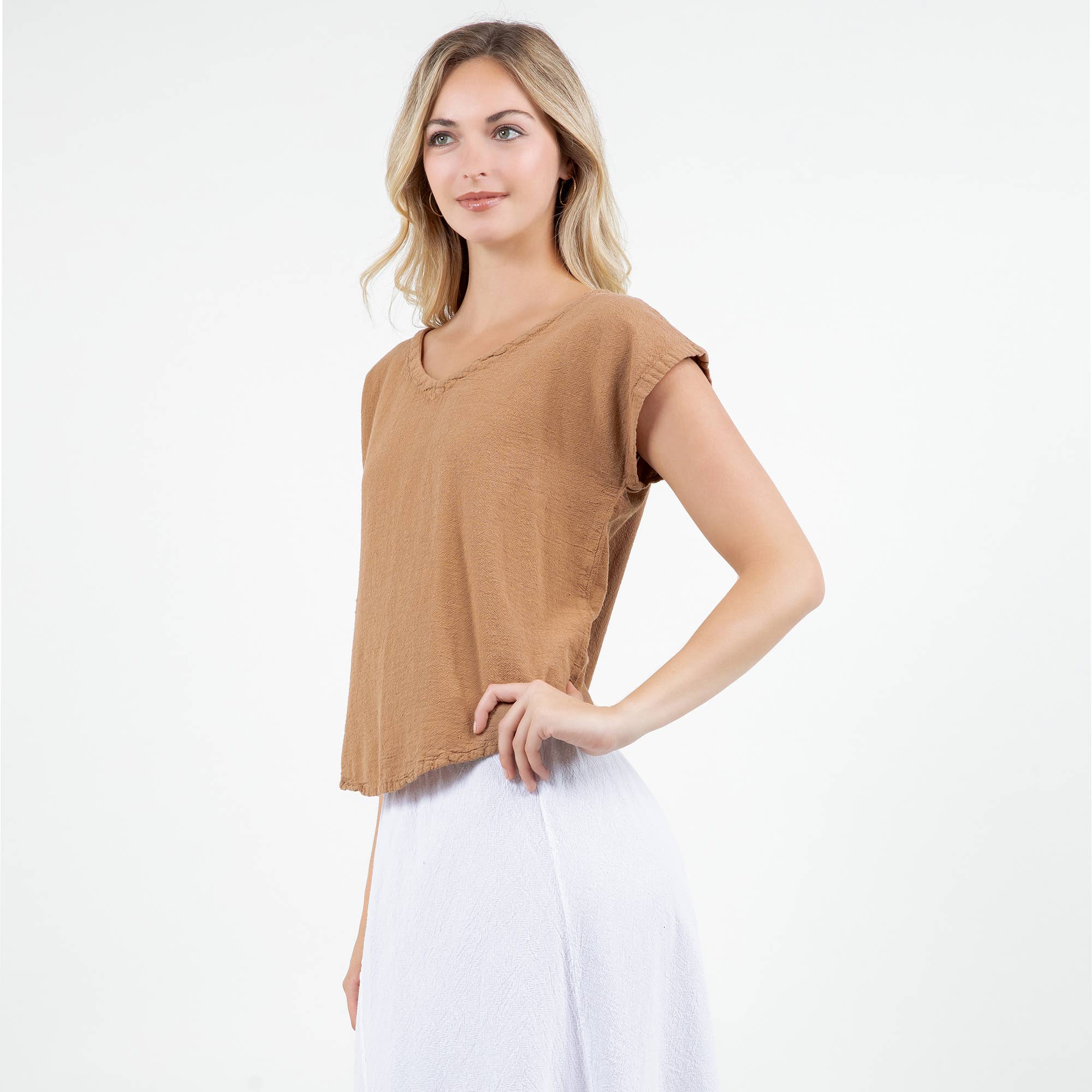 Cottonways – Großhandel Bluse – Damen – Meagan Top aus 100% — perfekte Mullgarmgarnitur aus Baumwolle25