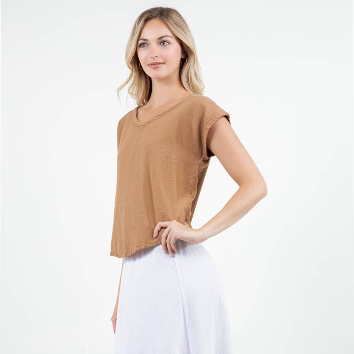 Cottonways – Großhandel Bluse – Damen – Meagan Top aus 100% — perfekte Mullgarmgarnitur aus Baumwolle25