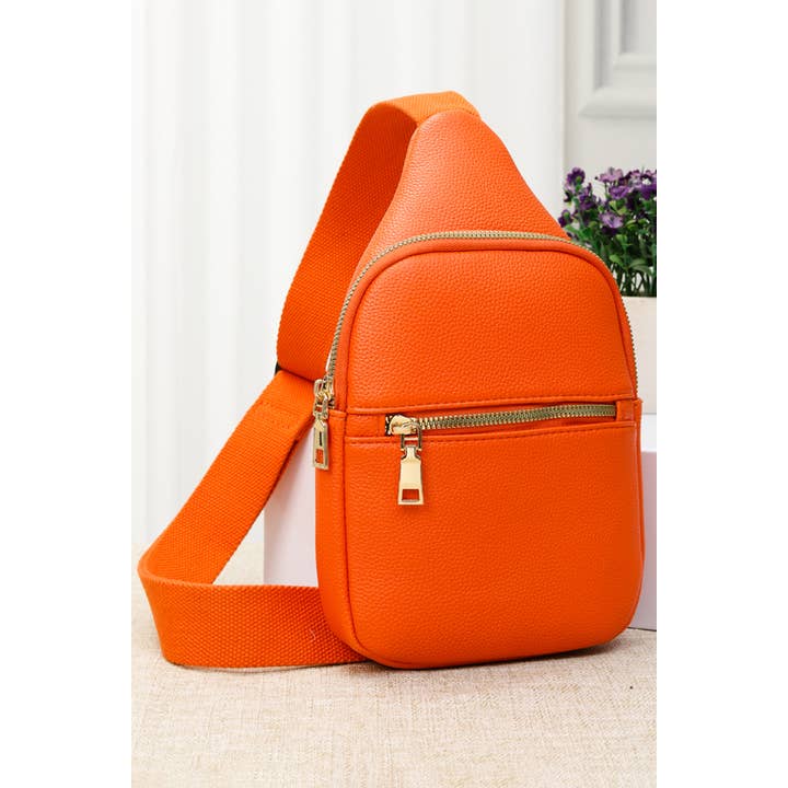 Hana - Wholesale Crossbody Bag - Women's - Solid PU Sling Bag