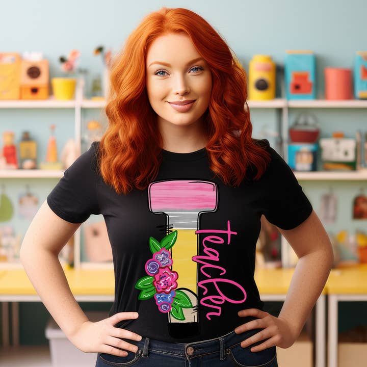 Teacher DTF or Sublimation Transfer for wholesale by Sweet and Sassy Tees