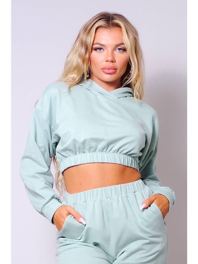 CEFIAN FASHION - Wholesale Hoodie - Women's - LAILA CROPPED FRENCH TERRY HOODIE9