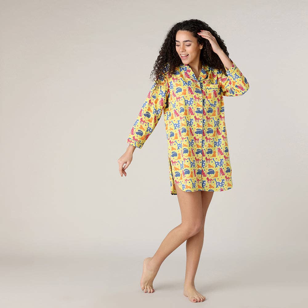 Multi Cat Lover Nightshirt for wholesale on Faire2