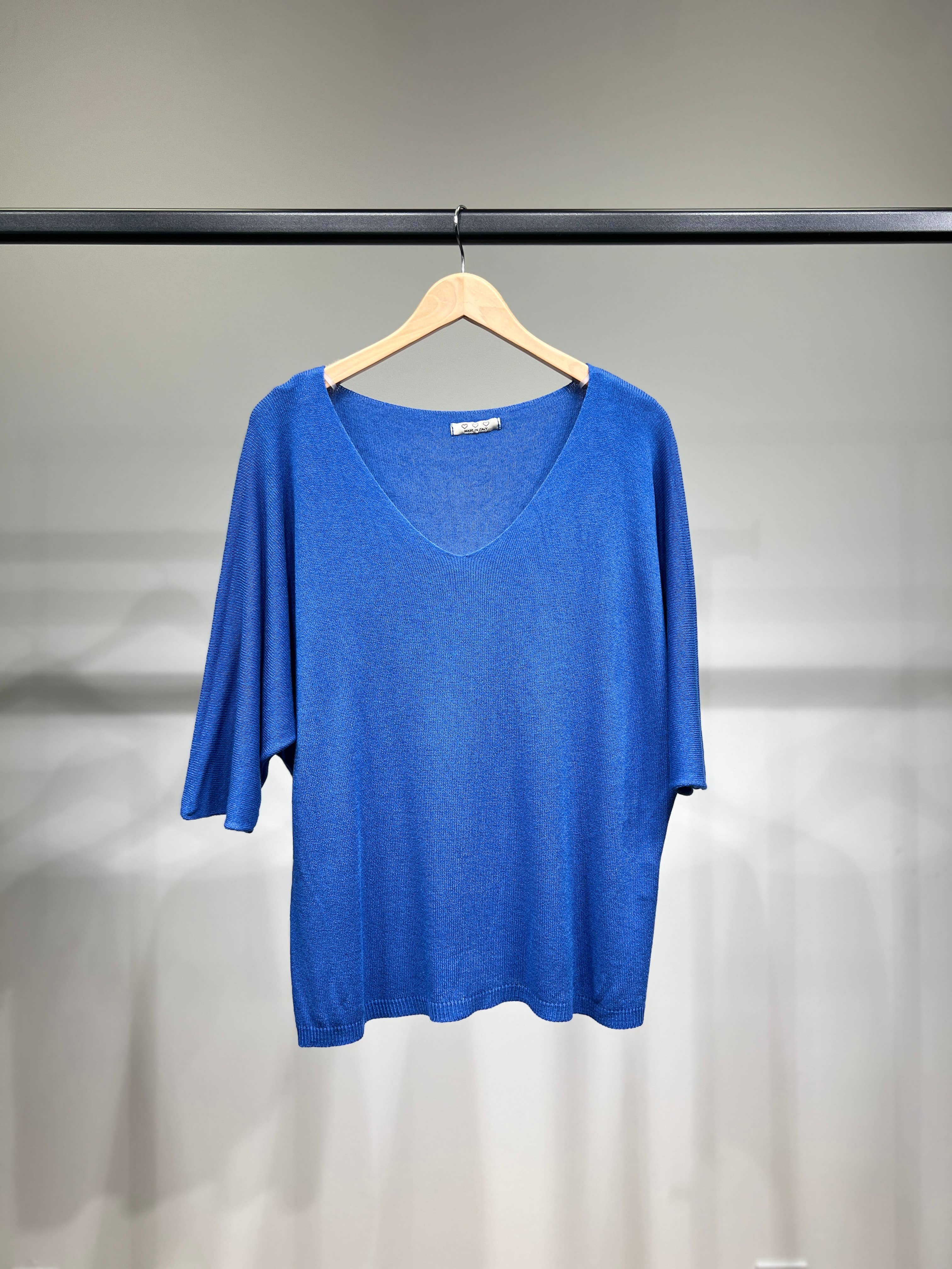 L'Emotion - Vendita all'ingrosso Maglione tricot - Donna - Maglione lavorato a maglia a maniche lunghe con scollo a V in modal 23