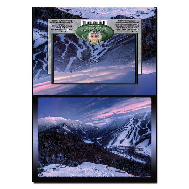 #1004 Kale berg zonsondergang Notecard voor wholesale door White Mountain Images
