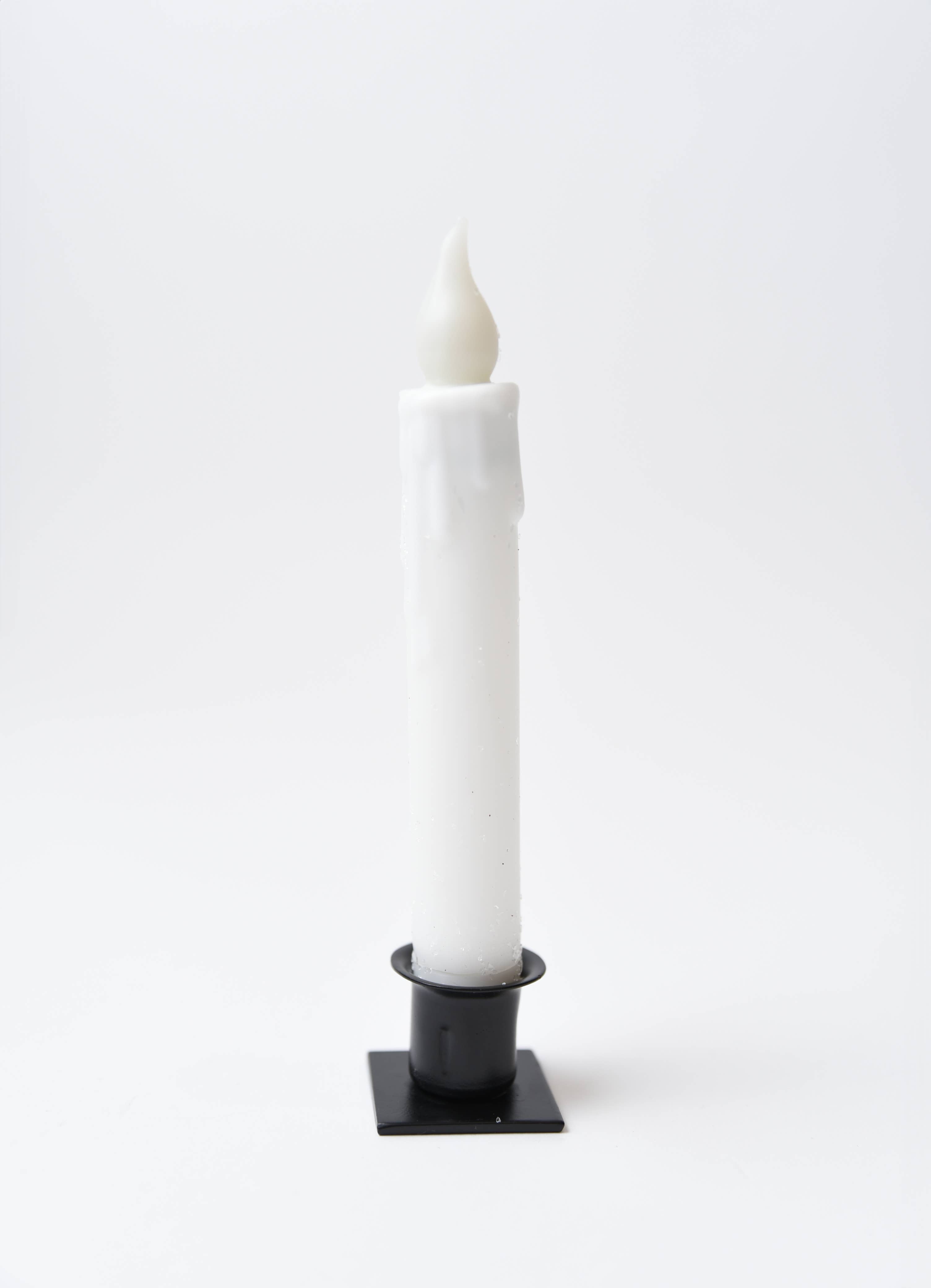 LMS Wholesale – wholesale Flameless candle – Diamond Dusted Christmas LED Timer Taper Candle3
