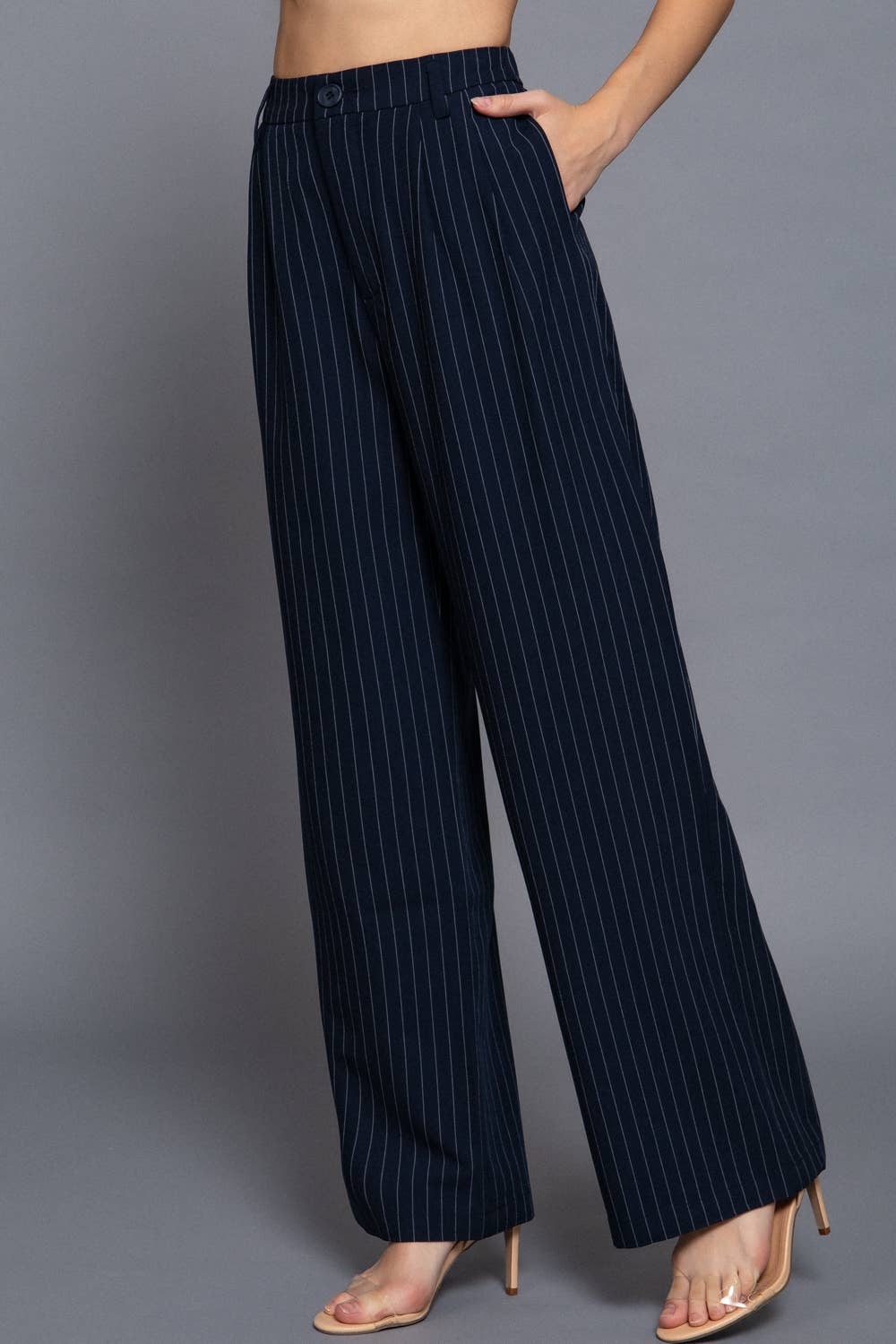42POPS - Wholesale Pants - Women's - ".....Pin Stripe Woven Straight Pants7