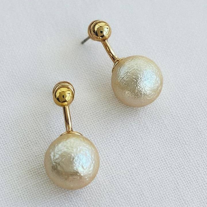 Chic Vintage Pearl Drop Earrings for wholesale by Ellemadera