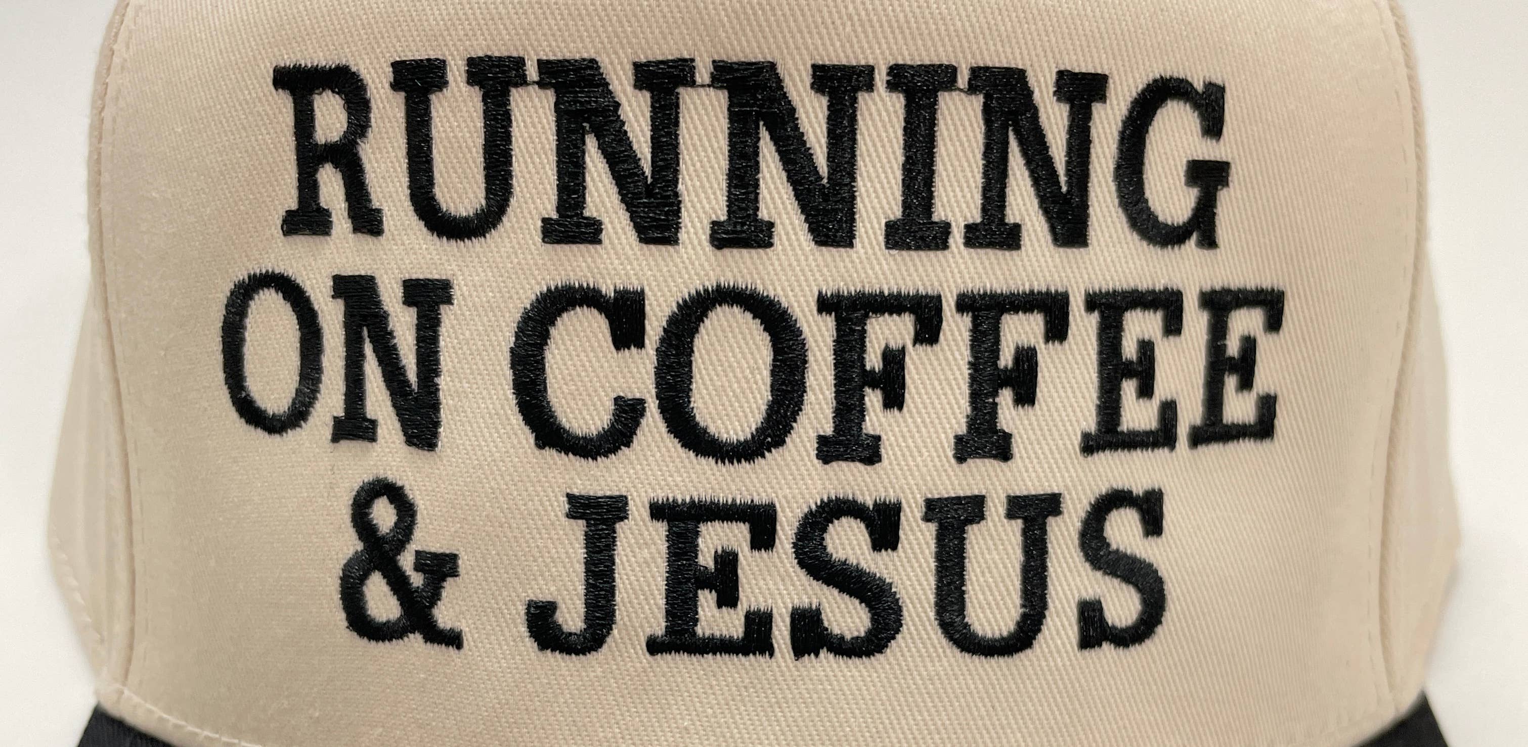 LC by Carina - Wholesale Trucker Hat - Women's - "Running on Coffee and Jesus" Hat3