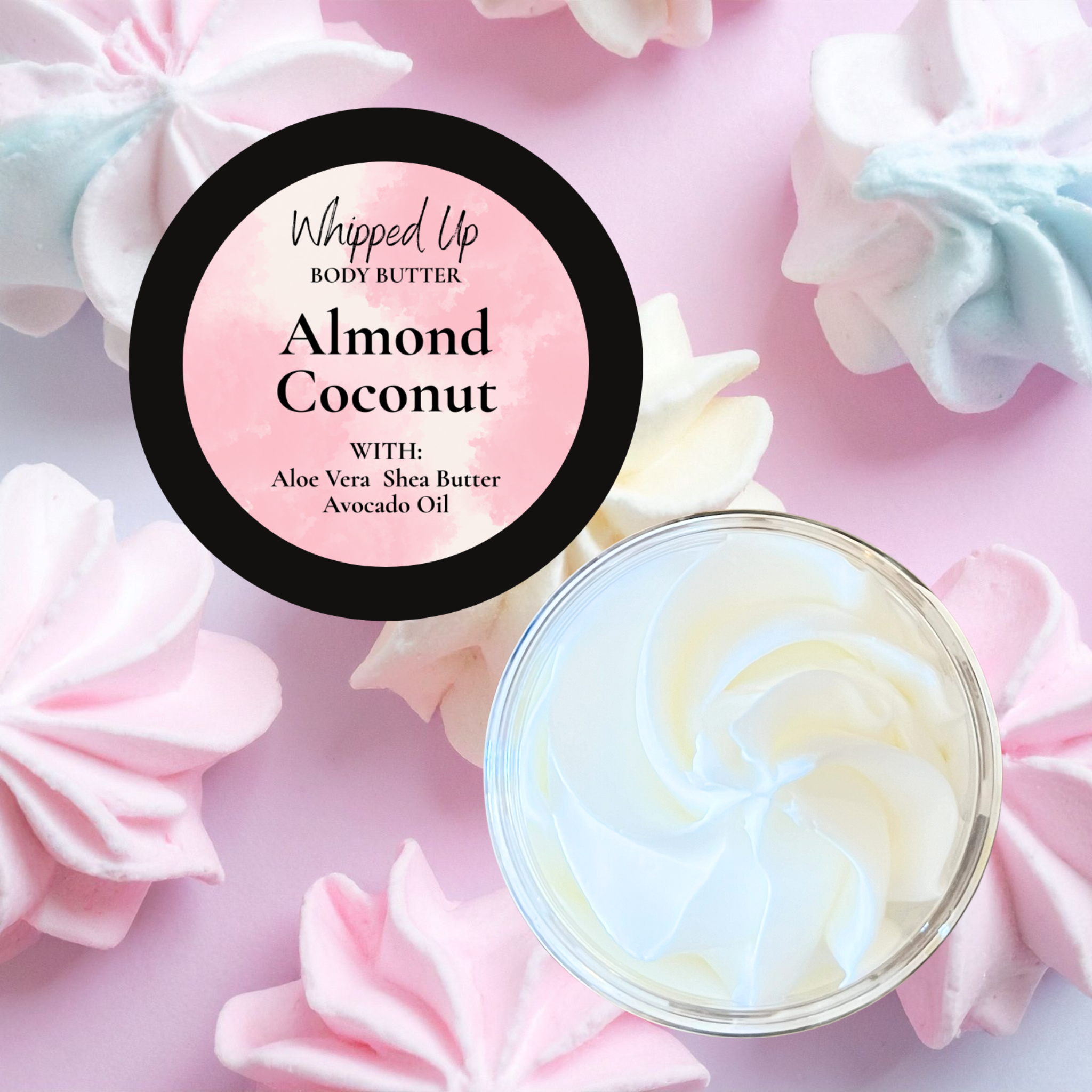 Whipped Up Bath and Body Co - Wholesale Body Balm/Butter - Almond Coconut Body Butter1