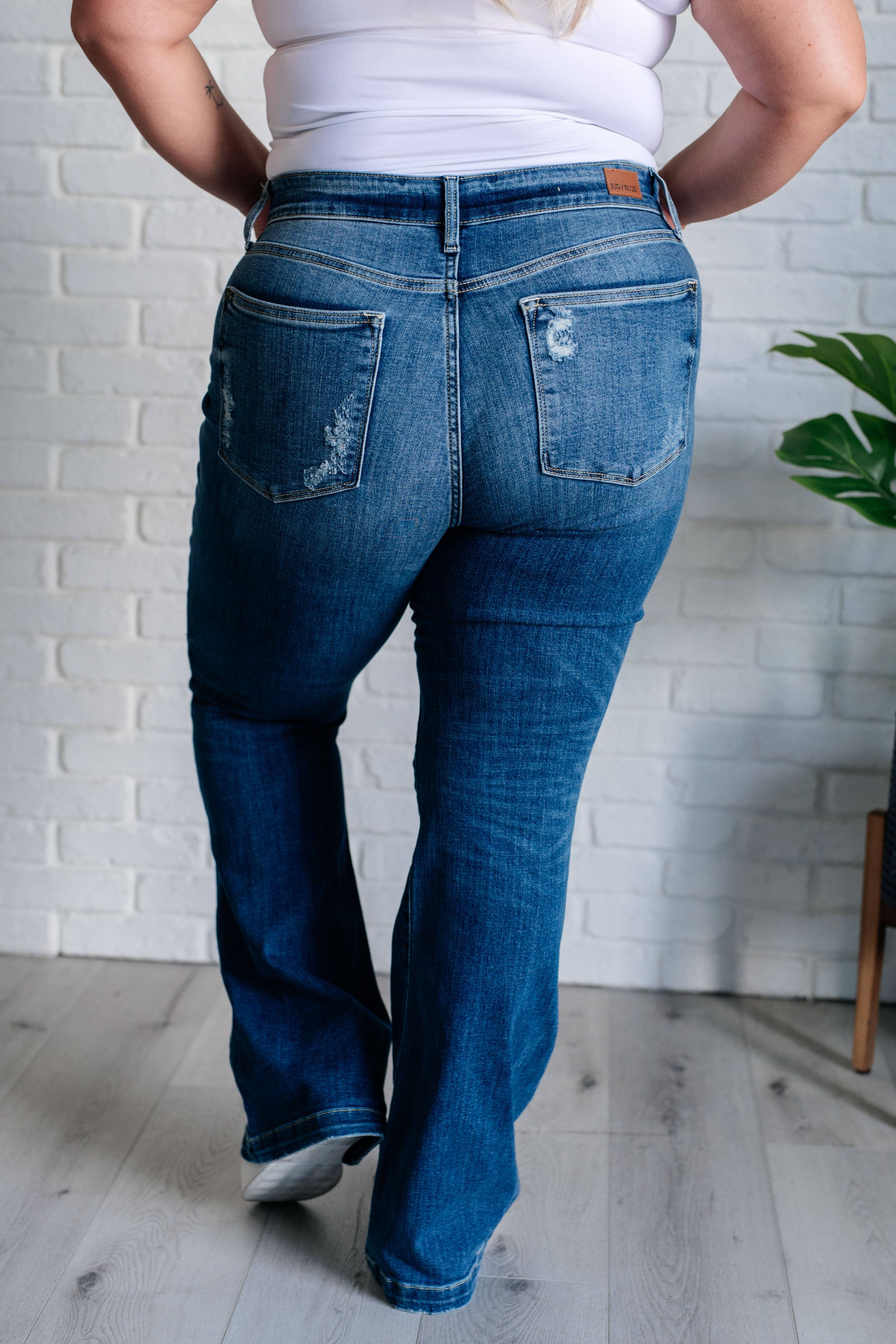 Avenue Wholesale - Vendita all'ingrosso Jeans - Donna - Jeans Judy blu a vita media con chiusura a bottoni8