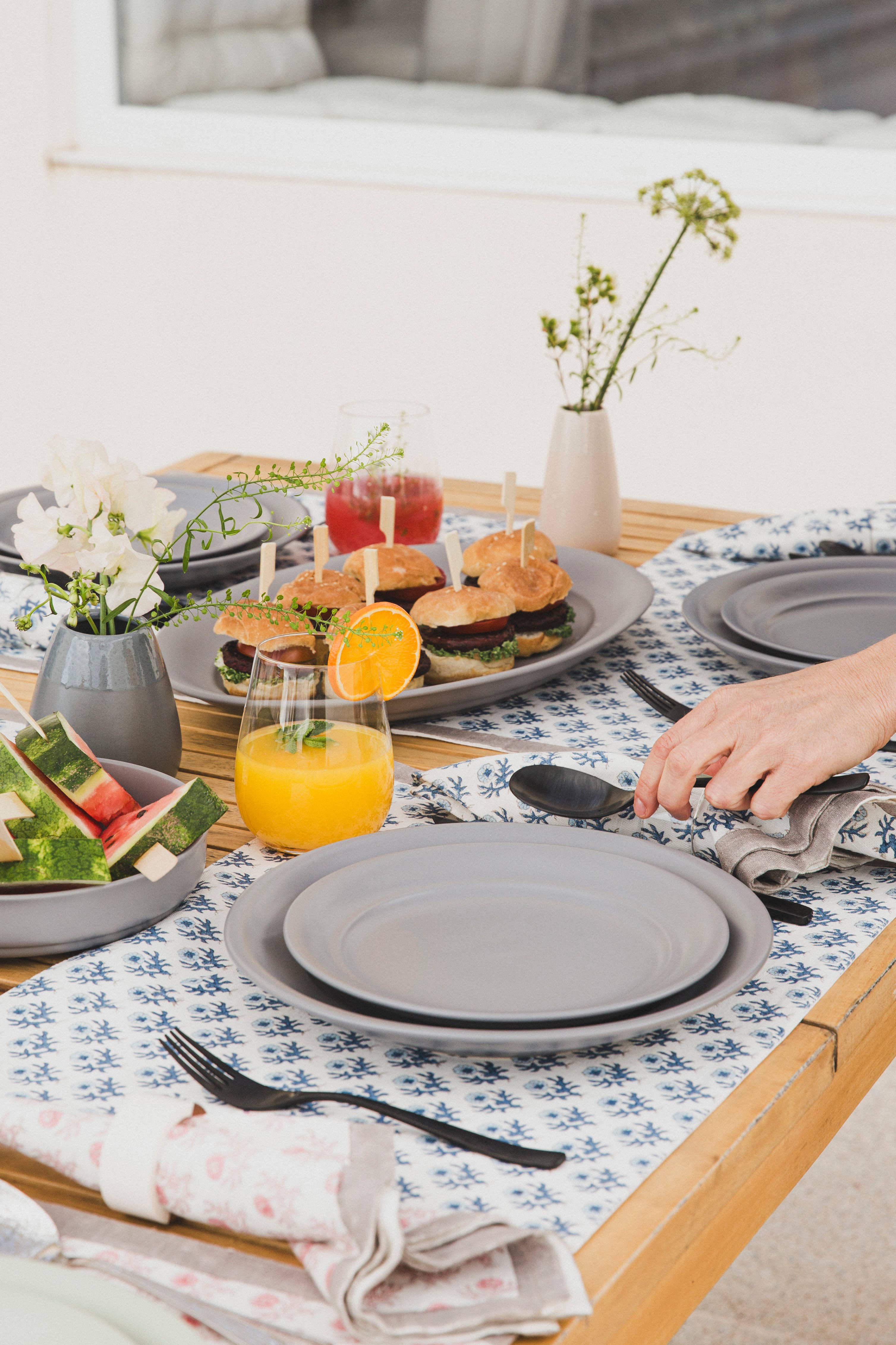 over&back - Wholesale Placemat - Artisan Hand-Blocked Placemats – 100% Cotton – Set of 473