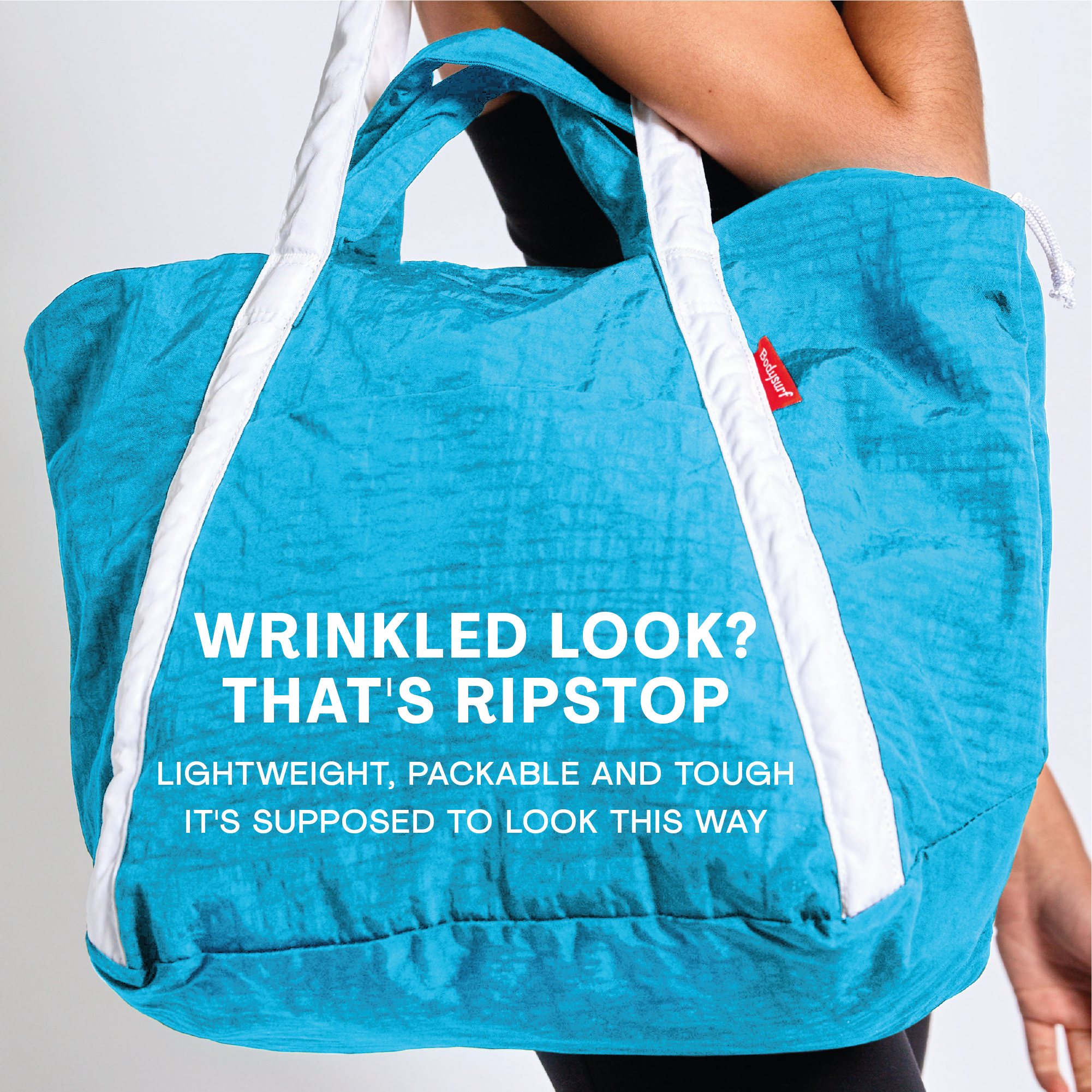 Bodysurf - Wholesale Strandtas - Middelgrote waterdichte strandtas van ripstop nylon25