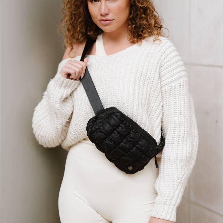 modern and chic - Wholesale Belt Bag - Women's - Atlas Puffer Crossbody Fanny Belt Bag9