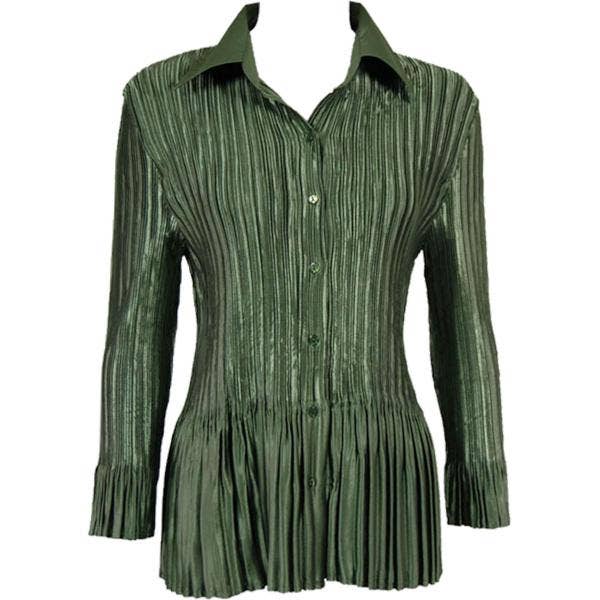 The Magic Scarf Company - Wholesale Button Down Shirt - Women's - 1148 - Satin Mini Pleats Blouses15