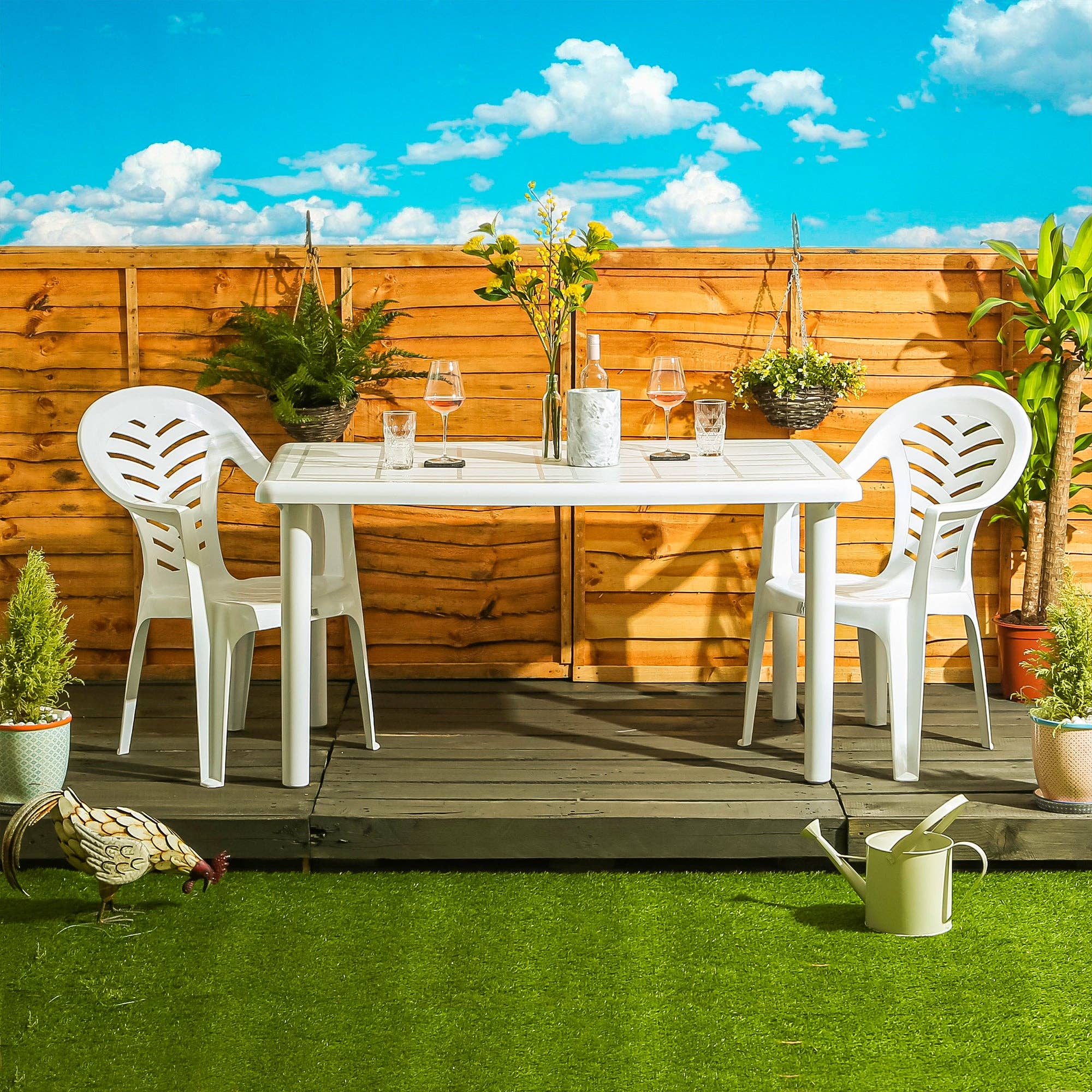 Rinkit Ltd - Wholesale Chair - Resol Palma Outdoor Garden Chair - White1