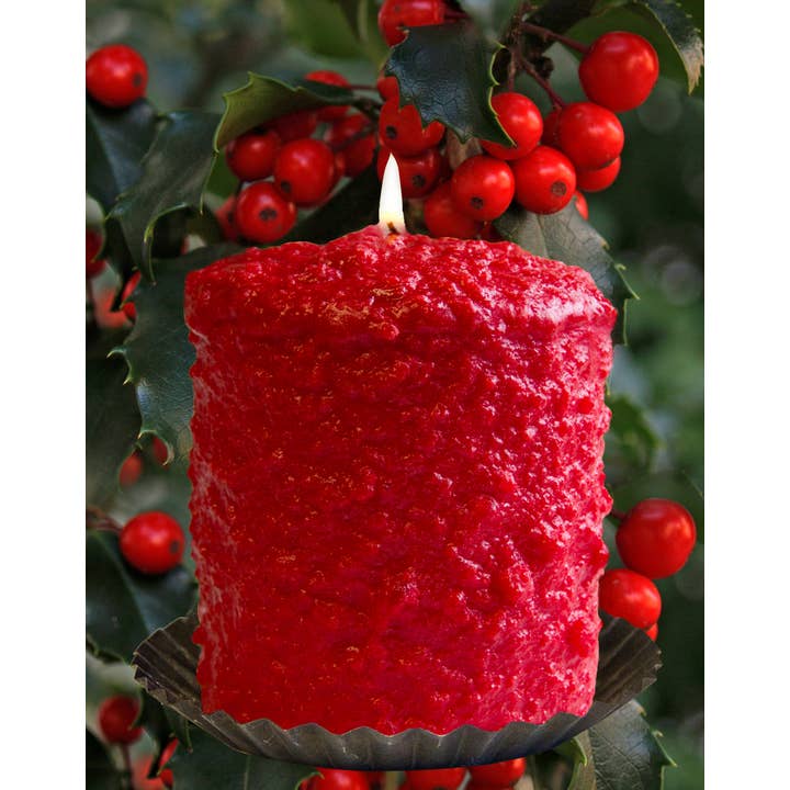 Warm Glow Candle Company - Wholesale Novelty Candle - Hollyberry Hearth Candle