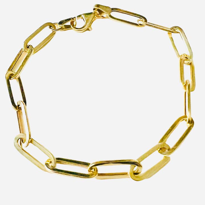 Pappersklämma 14k guldarmband för wholesale av Sissy Yates Designs
