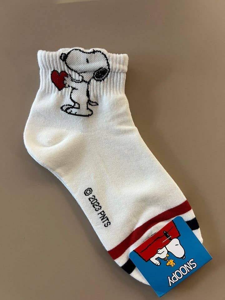 K-Wonderland – Meias - Mulher por atacado – Meias tornozeleiras Peanuts Snoop em algodão ultra macio3