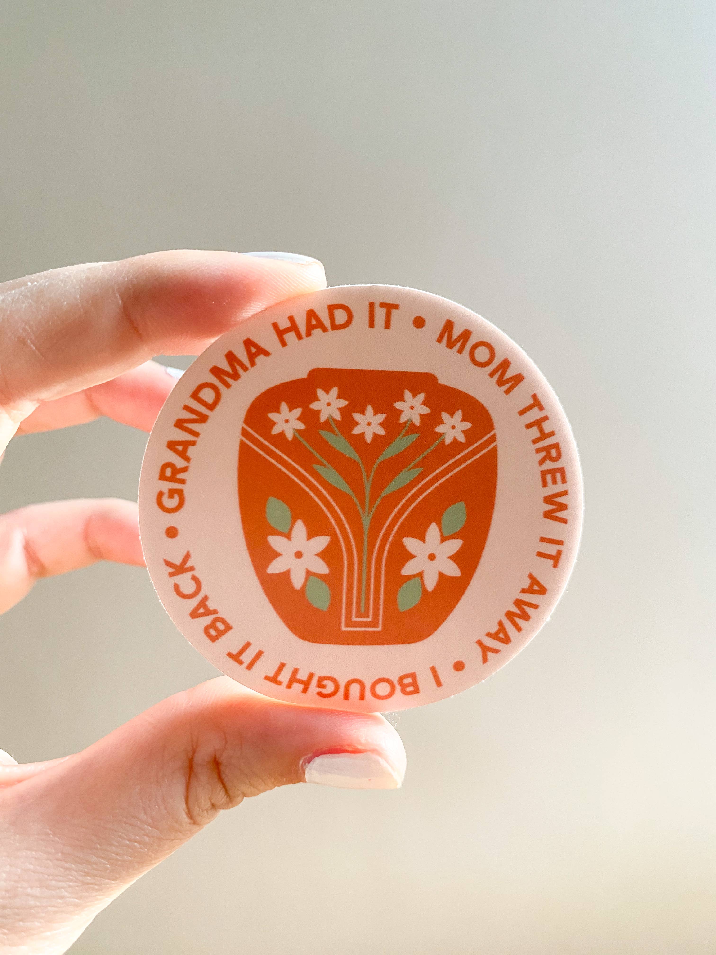 Bottlebrush Graphics – wholesale Sticker – Grandma Had it Vintage Love Vinyl Sticker1