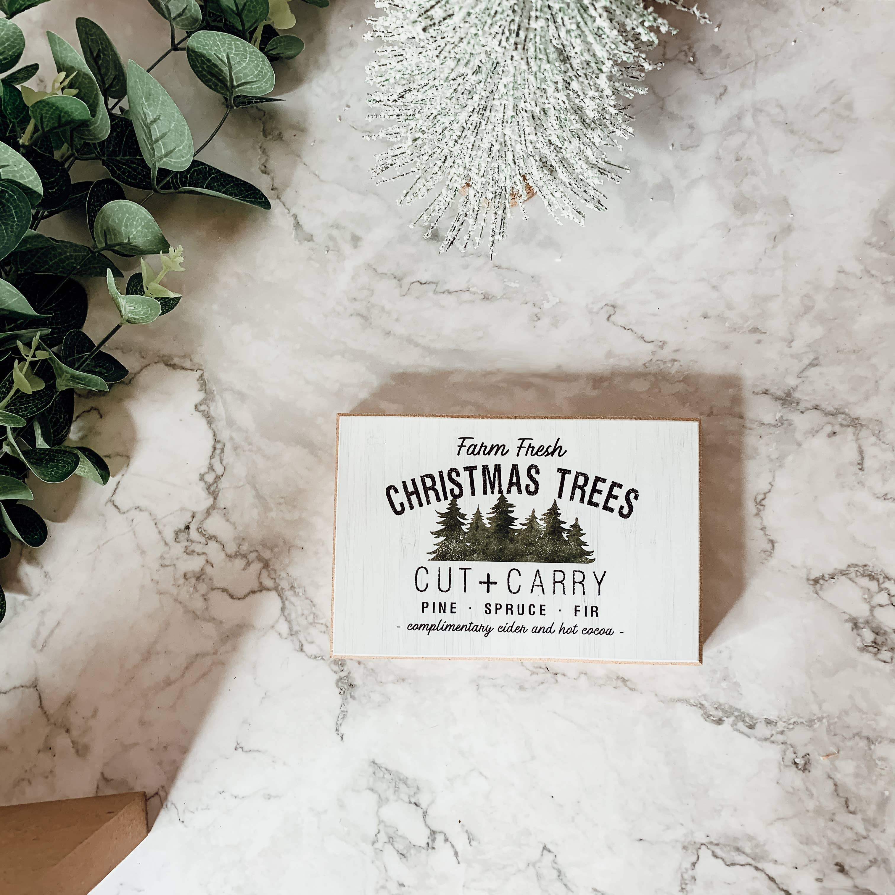 Gia Roma - Vendita all'ingrosso Cartelli - Cartelli in legno per decorazioni natalizie per la casa, linea 15x4x2,5 cm6