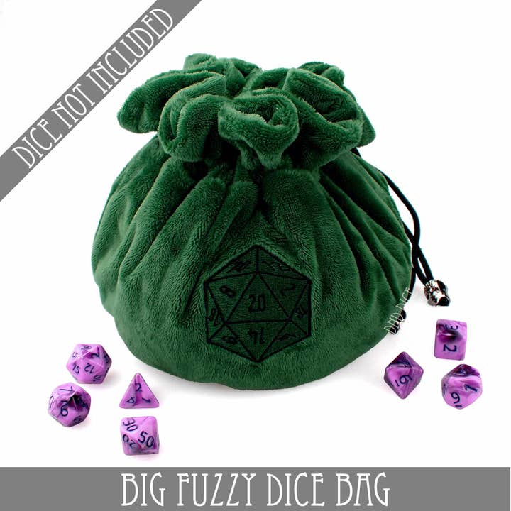 DNDDICE.COM - Wholesale Dice - Big Fuzzy Dice Bag - 6 Colors20