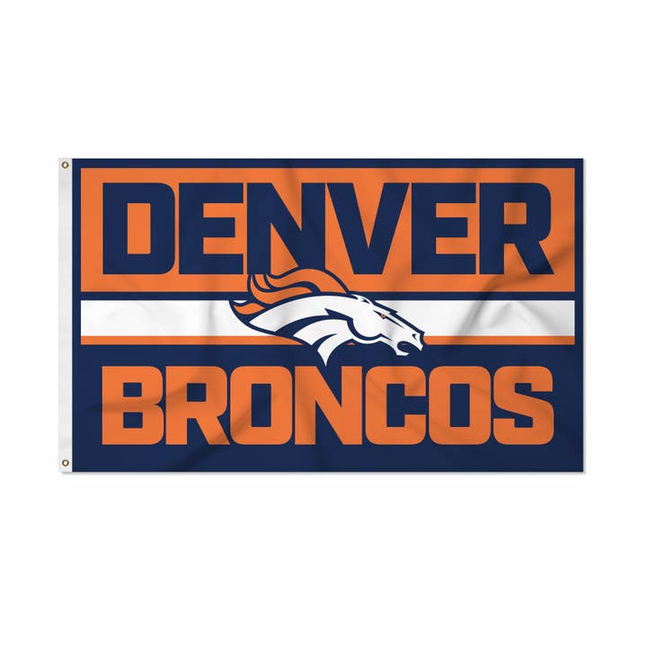 Bannière Drapeau NFL Football Denver Broncos Audacieux 3' x 5' pour la vente par Rico Industries