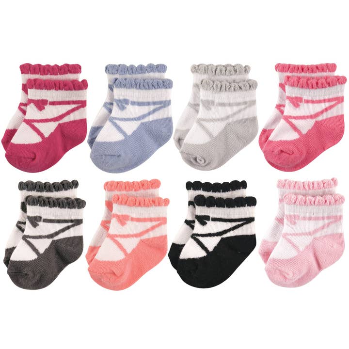 Chaussettes bébé en coton pour nouveau-né et éponge Hudson, ballet pour la vente par BabyVision