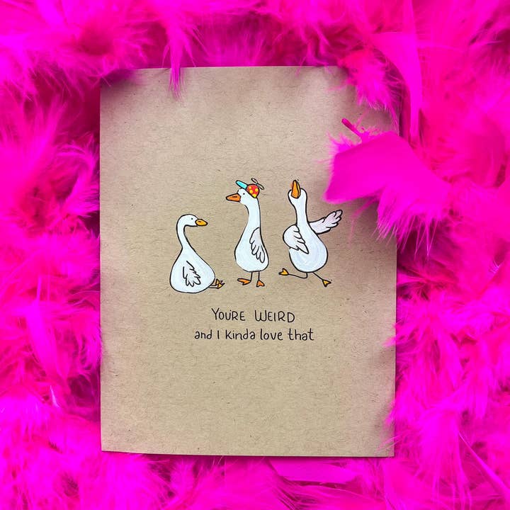 Snail Mail - Wholesale Love Card - You're Kinda Weird1