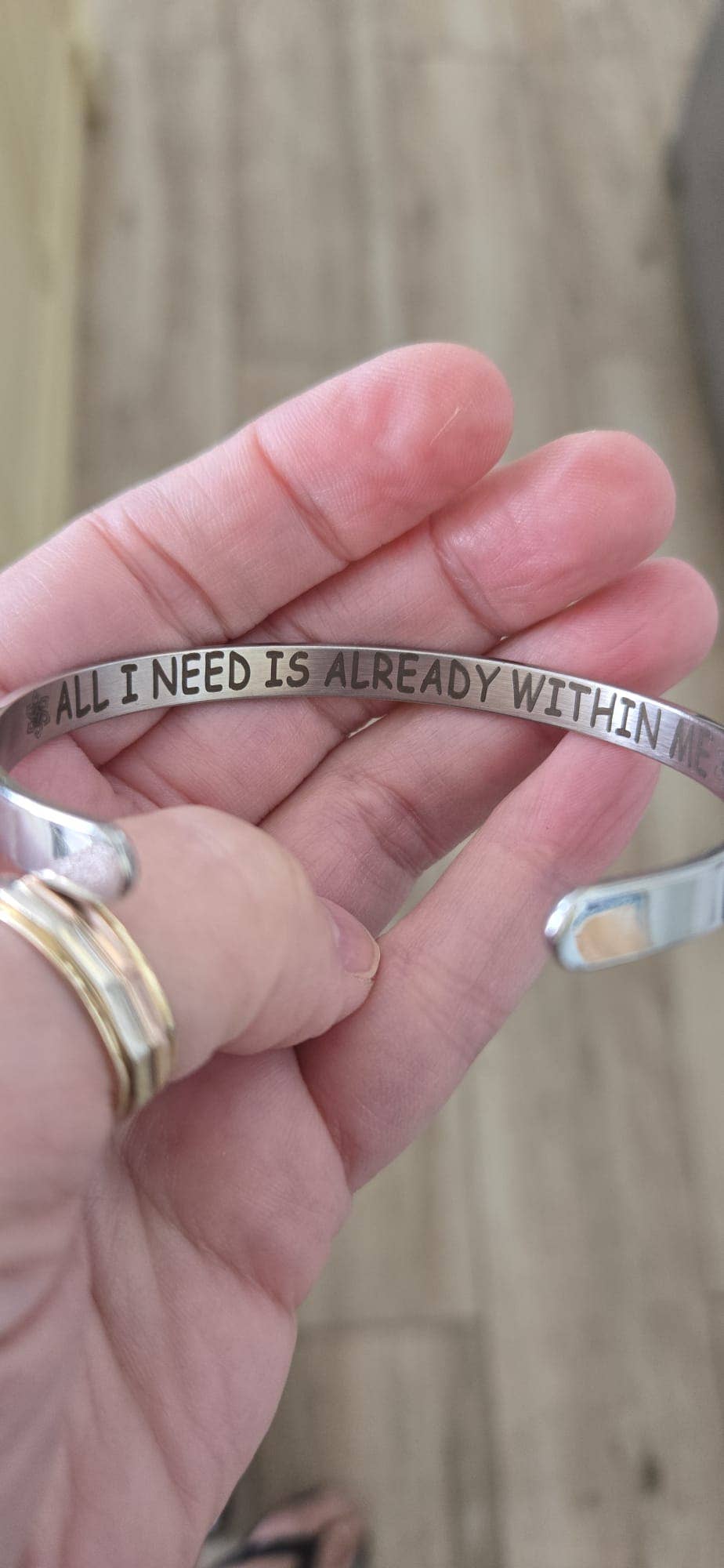 Future You Project® - Wholesale Cuff Bracelet - 'All I Need is Already Within Me' Mantra Cuff1