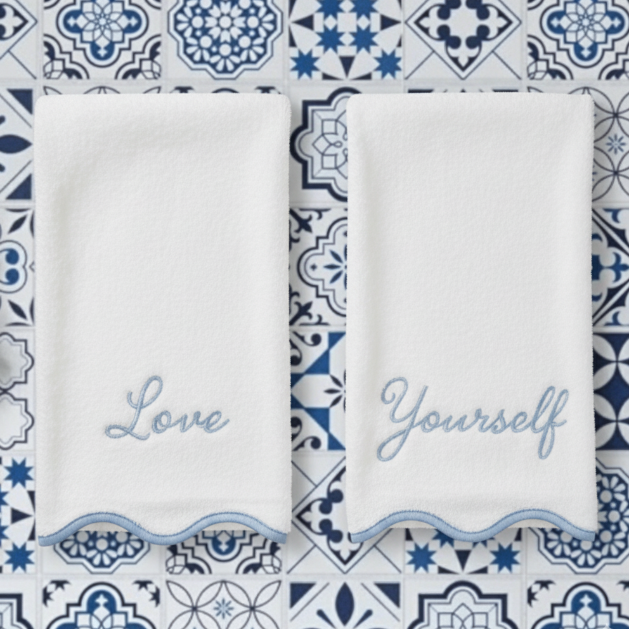 Lotus Linen – wholesale Badrumsmatta – Lyxig badrumsmatta i bomull med kammusselkanter1