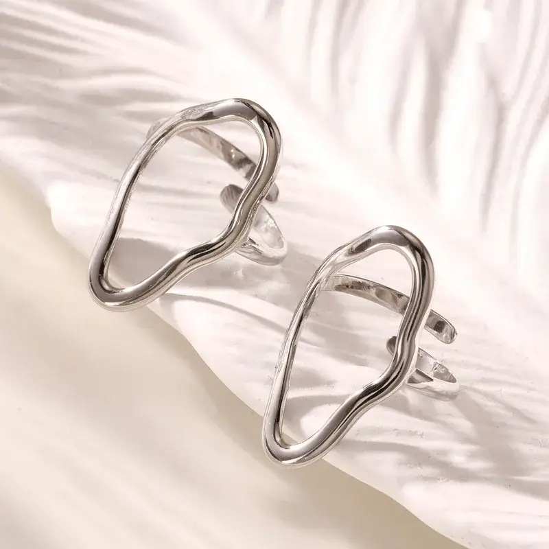 Sweet Cherry Sky - Wholesale Band/Stacked Ring - Geometric Boho Ring Jewelry in Silver or Gold3