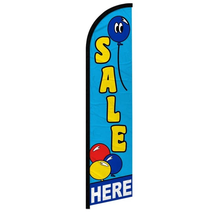 Flags Importer - Wholesale Flag - Sale Here (Balloons) Windless Banner Flag
