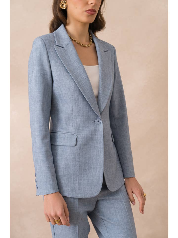 Attentif Paris – wholesale Kostymjacka – Dam – Heather figursydd kavaj för dam37