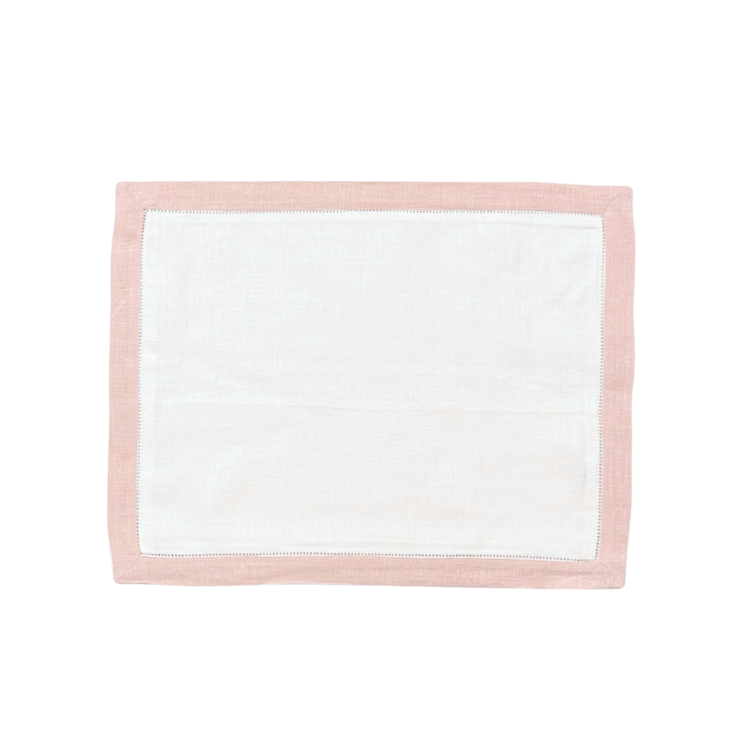 Garden Folly Fine Linens - Wholesale Bedding Pillowcase/Sham - TRIMMED AND TAILORED LINEN BOUDOIR PILLOW SHAM - PETAL PINK 2