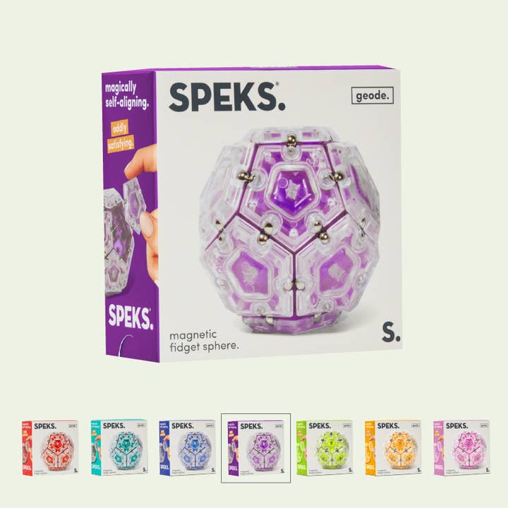 Speks - Wholesale Fidget Toy - Kids - Geode Single Color Case Pack9