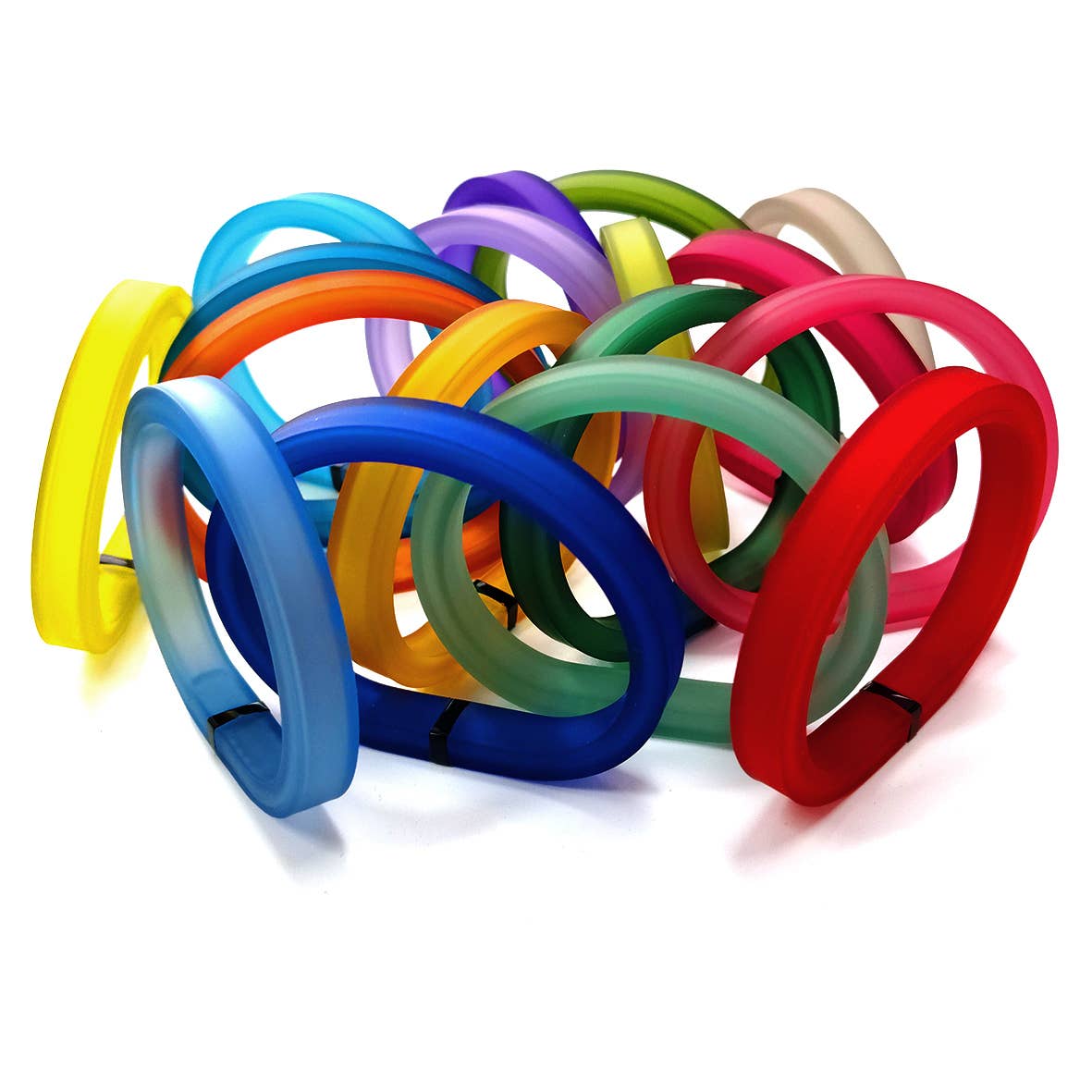 ALEX+SVET - Wholesale Bangle Bracelet - YUNA°DUO set of 2 rubber bracelets ESSENTIALS12