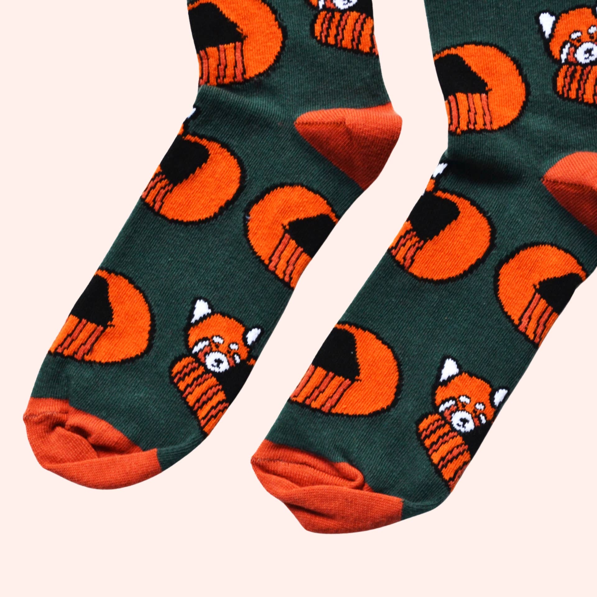 Bare Kind Socks - Vendita all'ingrosso Calzini - Unisex - Calzini Red Panda | Calzini in bambù | Calzini verdi3