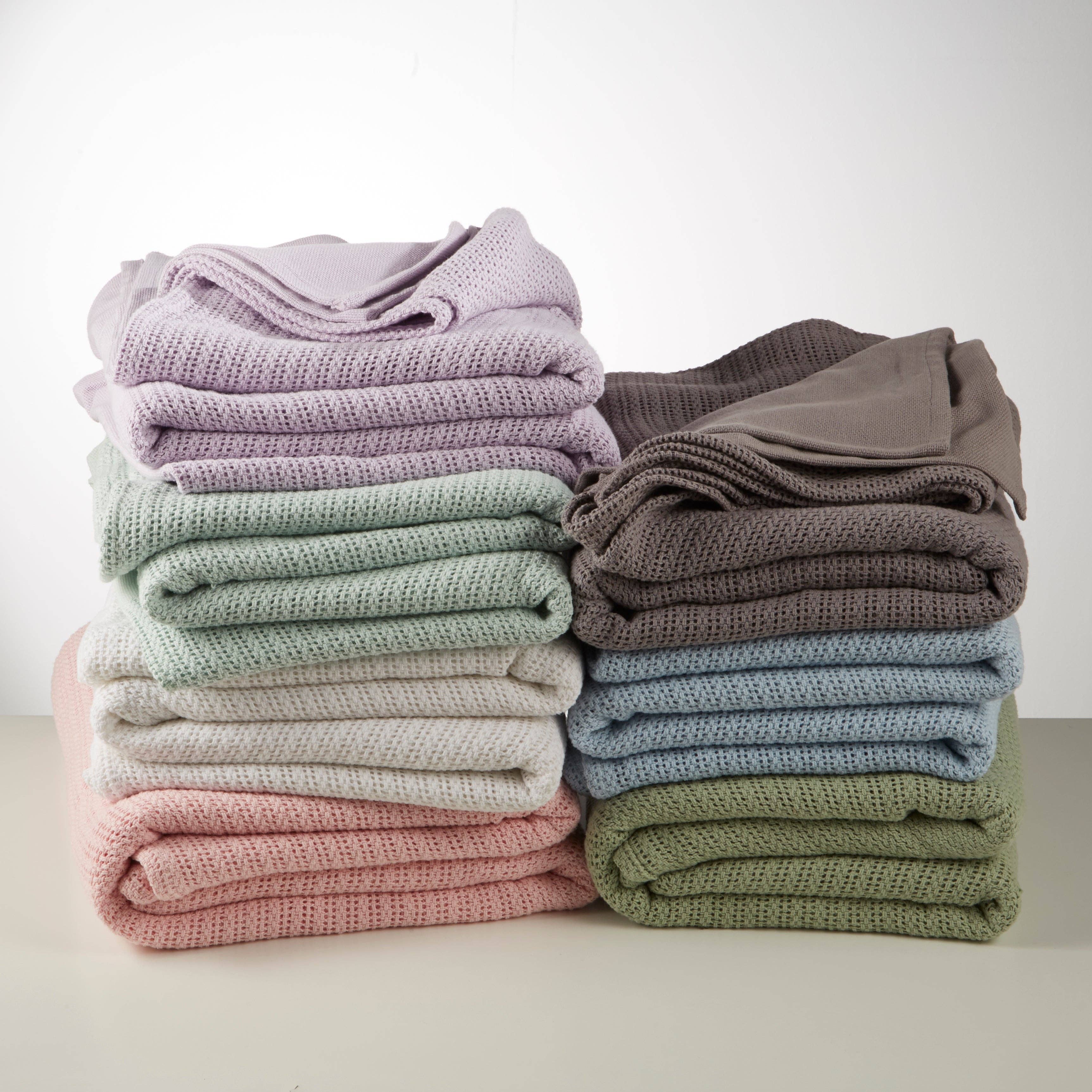 K LIVING – wholesale Bedding blanket – Sleepscene Smoke Grey Cellular Blanket4