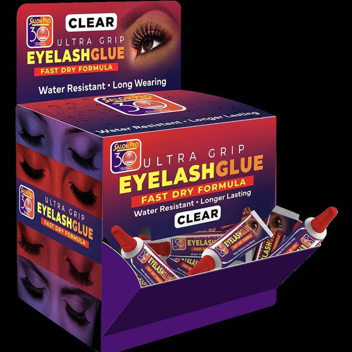 Majestic Wholesale - Wholesale Fake Lash Applicator - Salon Pro 30 Sec Eyelash Glue Ultra Grip Clear or Black 36CT1