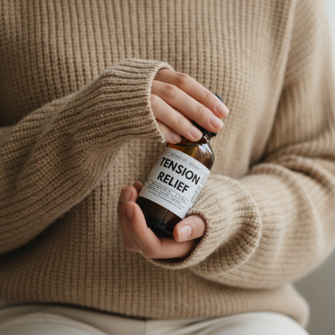 Woodknots + Whimsy - Wholesale Bath/Body Oil - Tension Relief Body Oil 5