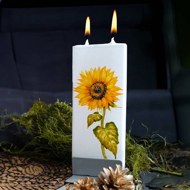 Flat Handmade Candle - Sunflower 2 for wholesale by Flatyz Candles