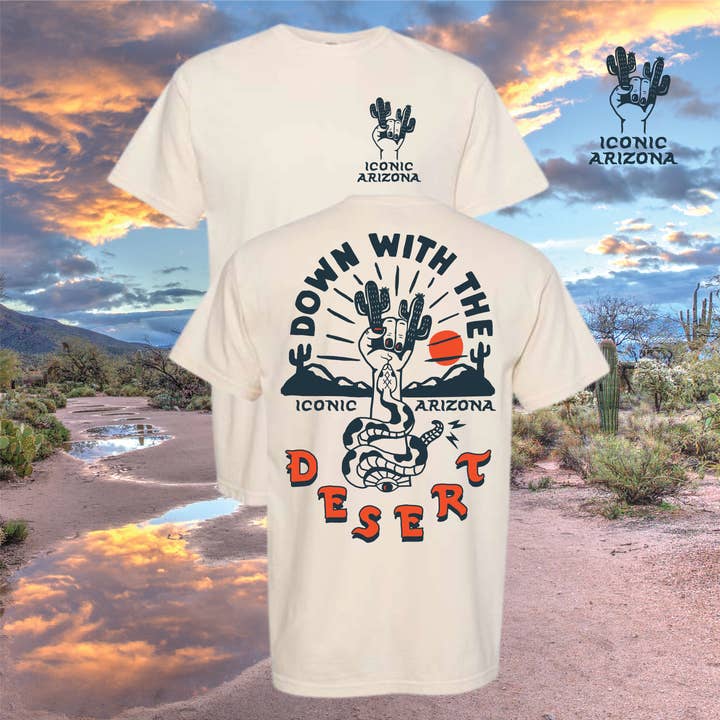 Down With the Desert Unisex Tee for wholesale by Iconic Arizona