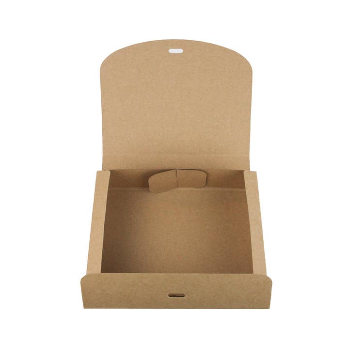 Emartbuy - Vendita all'ingrosso Confezioni regalo - 31x25,5x8 cm Confezione da 12 Scatole in Cartone Kraft Marrone con Nastro Rosa2