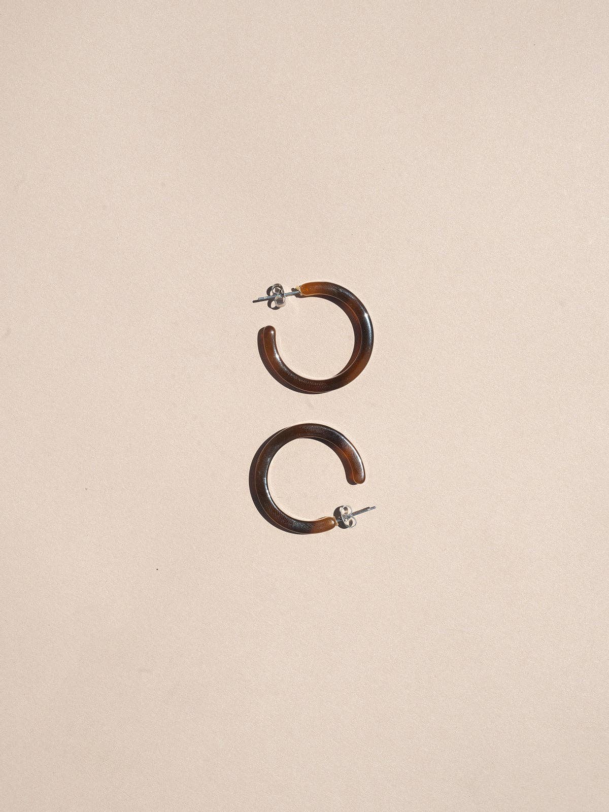 NAT + NOOR - Wholesale Hoop Earrings - Alba | Espresso | Brown Hoop Earrings | Large size1