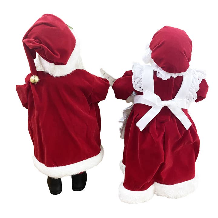 Santa’s Workshop Inc. - Vente Décoration de Noël - M. et Mme Claus, 15", lot de 23