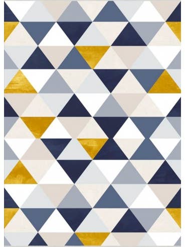 Blue Triangle Rug for wholesale by Mani Textile