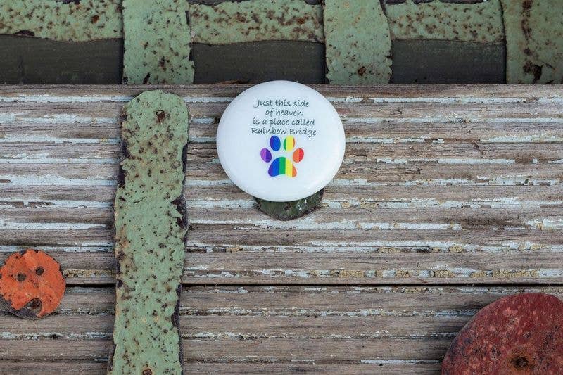 SHOPGIVECOURAGE – wholesale Spiritual stone/crystal – Pet Grief Imprinted Glass Stones (40) in Dough Bowl Display2